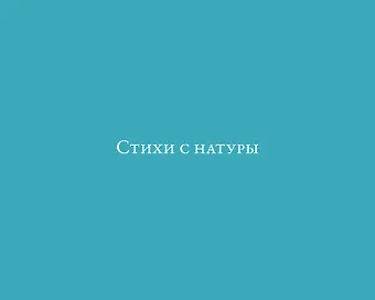 Глеб Солнцев Стихи с натуры