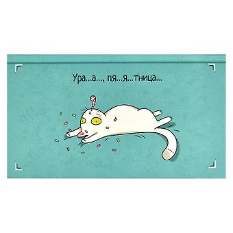 Планинг недат. 165х90 64 л "ПЯТНИЧНЫЙ КОТИК" карманный, тв.переплет, мат.ламинация, выб.УФ-лак, офсет