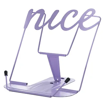 Подставка для книг/учебников ЛАВАНДА лавандовая, металл., фигурная вырубка