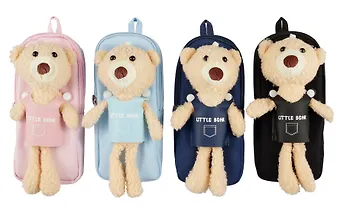 Пенал-косметичка Little bear с игрушкой, ассорти