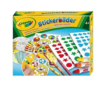 Набор, для творчества, Crayola, картинки с наклейками