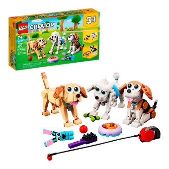LEGO Creator 3in1: Очаровательные собаки, 475 деталей (31137)