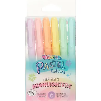 Текстовыделители Colorino, Pastel, 6 цветов