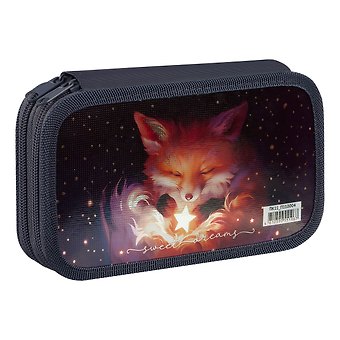 Пенал 3 отделения The Magic Fox 19*11 см