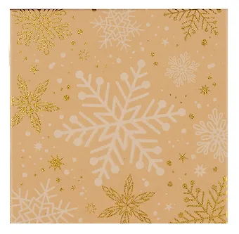 Коробка подарочная Craft snowflaces 20*20*9,5см, Новый год, картон