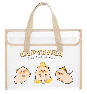 Портфель 13 отд Capybara, тканевые ручки