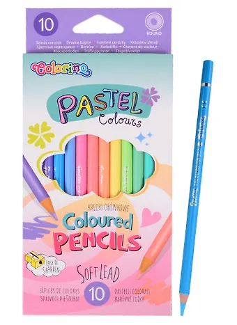 Карандаши цветные Colorino, Pastel, 10 цветов