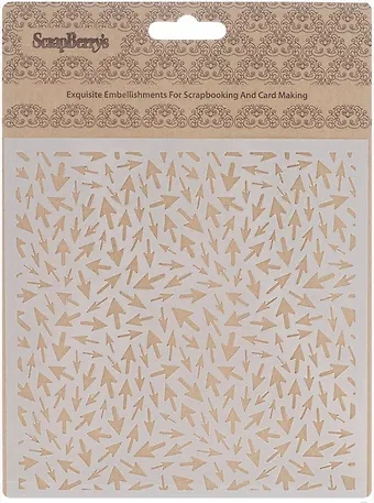 Трафарет Стрелочки (15,2*15,2см) (толщина 0,15мм) (SCB53100011) (ScrapBerry`s) (упаковка)