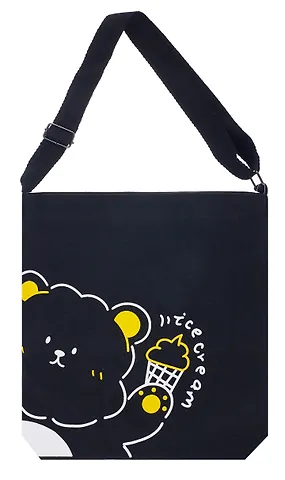 Сумка-шоппер на молнии Kawaii Мишка Ice Cream (текстиль) (40х33) (12-11525-B001)
