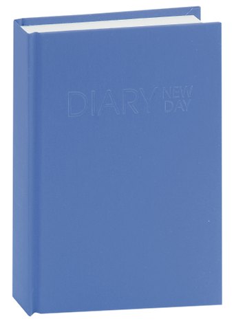 Ежедневник недат. А6 128л New day синий, 7БЦ, лам.soft touch, блинт.тисн, офсет