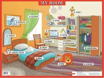 My room / Моя комната. Наглядное пособие на английском языке для начальной школы