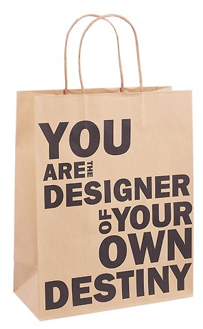 Пакет А4 26*32*12 You are designer нейтр., крафт, бум.мат.ламинат
