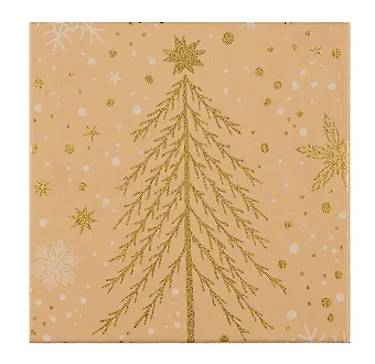 Коробка подарочная Craft snowflaces 18*18*7,5см, Новый год, картон