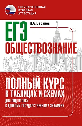 Пётр Анатольевич Баранов ЕГЭ. Обществознание. Полный курс в таблицах и схемах для подготовки к ЕГЭ
