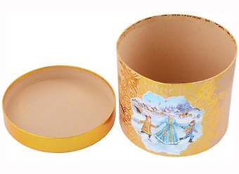 Коробка подарочная "Зимние забавы" 18*18*14 Новый год, картон