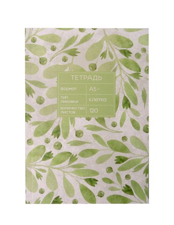 Тетрадь 120л кл. "Green spring" швейн.клеев.крепление, имп.мел.картон повыш. кач-ва, мат.ламинация