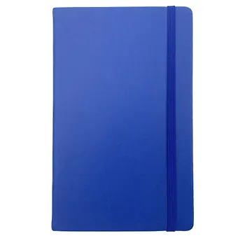 Книга для записей А5 96л кл. Joy Book. Синее озеро иск.кожа, тонир.блок, скругл.углы, резинка, ляссе, карман на задн.форзаце