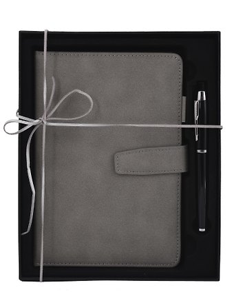 Набор канцелярский Gray книга для записей, ручка шариковая