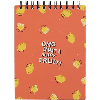 Скетчбук А5 45л Fruits 190г/м2, тв. обложка, спираль