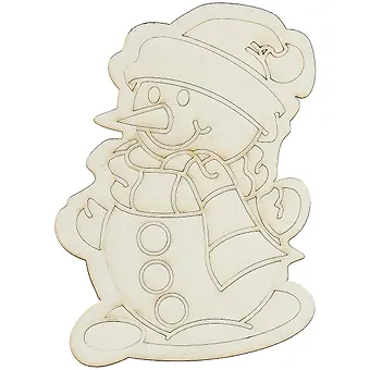 Трафарет с магнитом Снеговик (148х210) (MG-002) (3+) (Песочный мир)