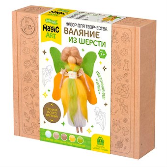 Набор для творчества. Валяние шерстью. Цветочная фея Ирис