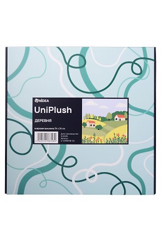 UniPlush Ковровая вышивка Деревня (34х34)