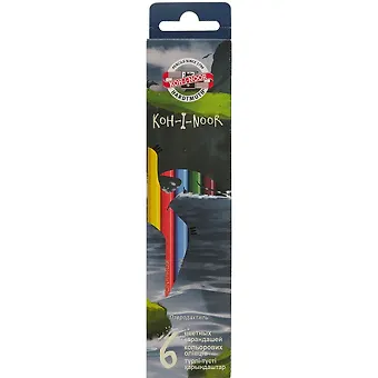 Карандаши цветные Koh-I-Noor, Dino, 6 цветов