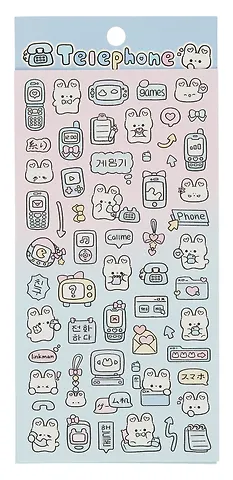 Наклейки Зайки, PVC