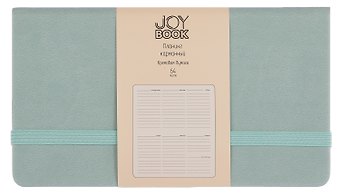 Планинг недат. 64л "Joy Book" мятное мороженое, карманный, иск.кожа 7Б, скругл.углы, тонир.блок, резинка, офсет, ляссе