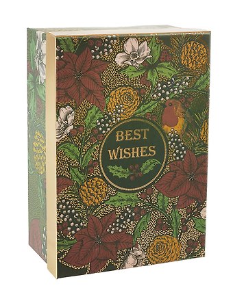 Коробка подарочная "Best wishes" 18*12*7, картон