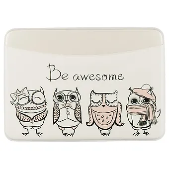 Чехол для карточек горизонтальный Совы (ДКГ2017-05)