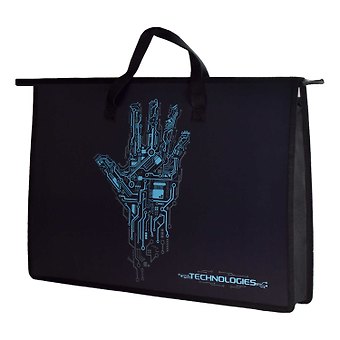 Папка для чертежей и рисунков А3 Роборука 45*33*9см, пластик, молния, текст.ручки