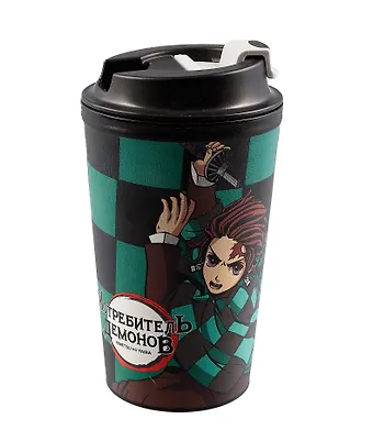 Термостакан Demon Slayer Tanjiro Kamado (пластик) (350мл)