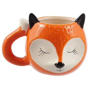 Кружка с ушками Лисичка спящая (керамика) (300мл) (12-06641-1802)