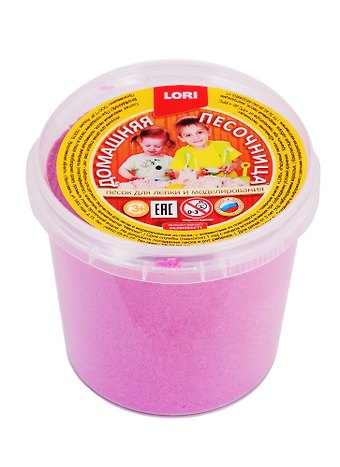Домашняя песочница LORI Розовый песок 0,5 кг