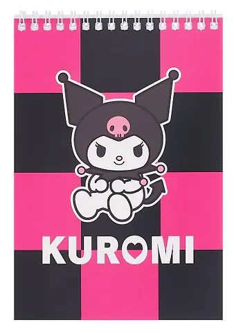 Блокнот А5 60 листов, клетка, Kuromi-3 гребень