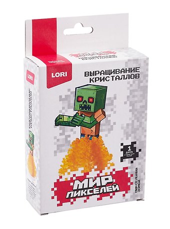 Выращивание кристаллов Мир пикселей Пиксельный зомби