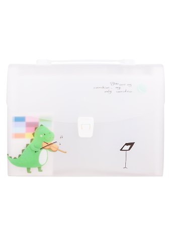 Портфель А4 13отд. Dino, пластик, ассорти