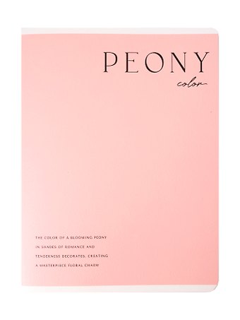 Тетрадь «Peony», 48 листов в клетку, розовый, скрепка