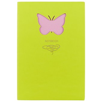Книга для записей «Butterfly», салатовая, 80 листов, А5