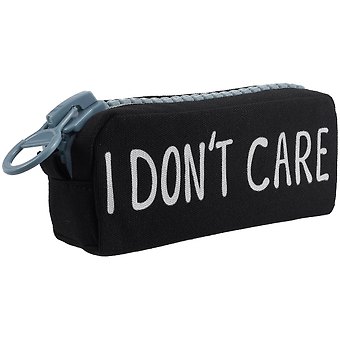 Пенал с большой молнией I don't care, 21.5 х 10.5 см