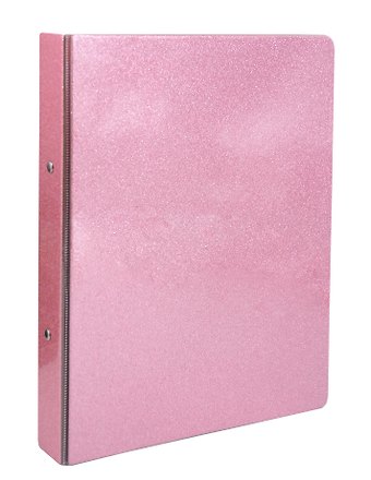 Папка 2кольца А4 Glitter, сиреневая