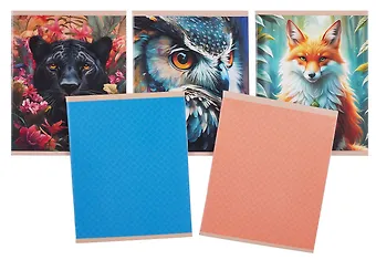 Тетрадь 80л кл. Микс скрепка, мелов.картон, поля, офсет, ассорти