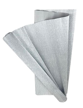 Бумага, Herlitz/Херлитц, гофрированая, цветная, серебро