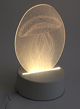 Светильник LED 3D Медуза (19х11) (ПВХ бокс)