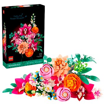 LEGO Botanical Collection: Красивый букет розовых цветов, 749 деталей (10342)