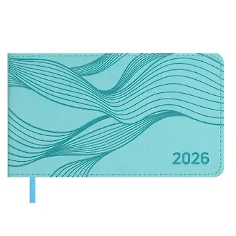 Еженедельник датированный 2026 год, 64 листа, 150x87 мм Виннер, голубой