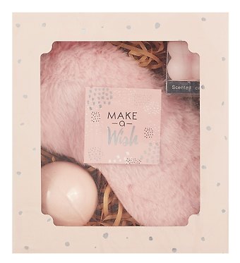 Подарочный набор Peach Dream (свеча, бомбочка, маска для сна, открытка) (18х17) (12-Guangfa-P5)
