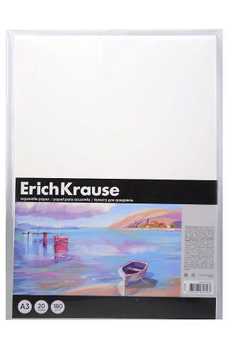 Папка для рисования акварелью А3 20л Art Spirit пластик.папка, ErichKrause
