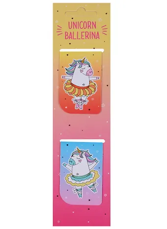 Магнитные закладки «Unicorn ballerina», 2 штуки